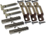 Security Fittings Set of 3 Bracket Screws and Plugs