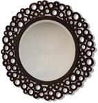 Bronze Decorative Round Mirror  30 Inches Dia