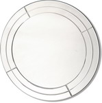 Stunning Glass 9 Panel Mirror 24 Inches Dia