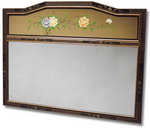 Black and Gold lacquered frame, Floral Japanese pattern