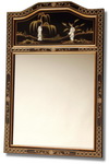 Black and Gold lacquered frame, Floral Japanese pattern