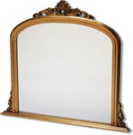 Solid Wood Gold Overmantle 96 x 104cm Ext
