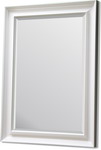 92mm Satin White Framed Mirror