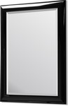 82mm Black Gloss Framed Mirror