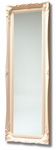3 Inch White Full Height Swept Mirror 12x48 Int Size
