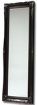 3 Inch Black Full Height Swept Mirror 12x48 Int size with Bevelled Mirror