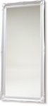 3 Inch White Full Height Swept Mirror 24x60 Int size available with Bevelled or Plain Mirror