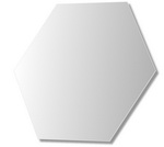 4mm Hexagon Plain Polished edge Mirror 16