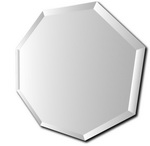 4mm Octagon Bevelled Bevel edged Mirror 24