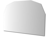 4mm Overmantle Octagonal top Plain Polished edge Mirror 40 x 30