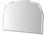 4mm Overmantle Octagonal top Bevelled Polished edge Mirror 40 x 30