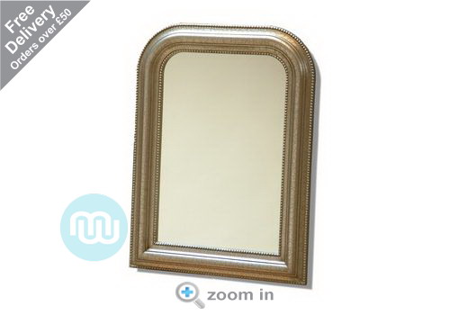 Silver Overmantle Mirror 23x31 Inches