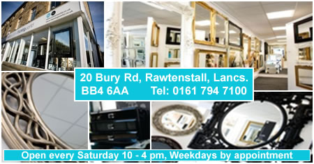 Mirrors in our new Rawtenstall Store