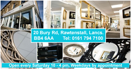 Mirrors in our new Rawtenstall Store