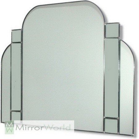 An Amazing art deco period mirror with nine mirror sections. Hand made and finished for exceptional quality