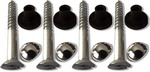 Screws with Chrome Dome head and Grommets (4)