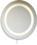 Circular Bathroom mirror with integrated Circular light