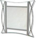 Art Deco Designer   Silver Mirror