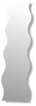 47 x 12 Inches Wavy mirror  