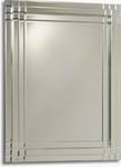 Very audacious frameless mirror, all glass in a stunning 3D concept, must be seen to be appreciated. very heavy requires a good wall to hang from.