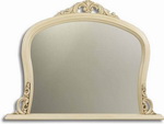 All things to all interiors. Classic or modern. This elegantly stylish decorative overmantle in a ivory cream colour and Plain mirror.