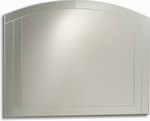 All glass overmantle mirror in a stunningly smart contemporary design.