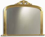 Great value decorative gold overmantle. Plain mirror