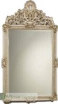 Very elaborate carvings finished in white ivory comes with a bevelled mirror
