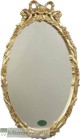 Beautiful and elegant classic oval mirror finished with quality gold leaf. Plain mirror