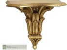 Decoratively carved support finished in quality gold leaf