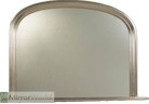 Simple elegant overmantle, with clean line and a silver leaf finish, plain mirror