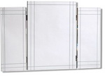 One of the most popular all mirror dressing table triptych designs