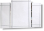 One of the most popular all mirror dressing table triptych designs