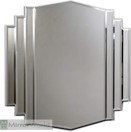 7 Panel contemporary Art Deco style mirror with bevelled glass