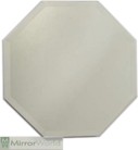 Plain and simple bevelled octagonal mirror