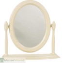 Class design tilting dressing table mirror finished in a white ivory colour.