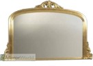 Top selling opulent gold leaf overmantle available in various heights.