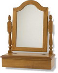Stylish period pine dressing table mirror