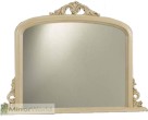 Classic overmantle design in a ivory cream finish. Plain mirror