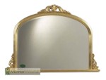 traditional gold decorative overmantle. Note: This Mirror is no longer available with a bevelled edge.