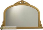 Decorative plain overmantle with plain mirror