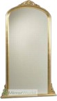 Extra tall overmantle mirror with a quality gold leaf finish