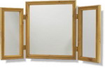 Simple design triple leaf dressing table mirror