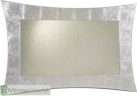 Contemporary four point star shaped mirror with a silver leaf finish and plain mirror