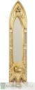 Gothic window arch candleholder mirror