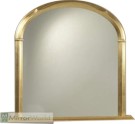 Simple but elegant design overmantle, with plain mirror. Finished in quality gold leaf.