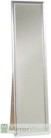 Plain but stylish best selling cheval mirror in a silver frame