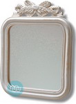 Pink / White Square Garden Mirror 19 x 16 Inches