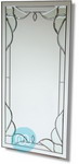 Silver Recangle Art Deco 24 x 48 Inches