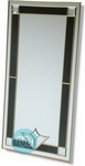 Black / Silver Recangle Art Deco 24 x 40 Inches